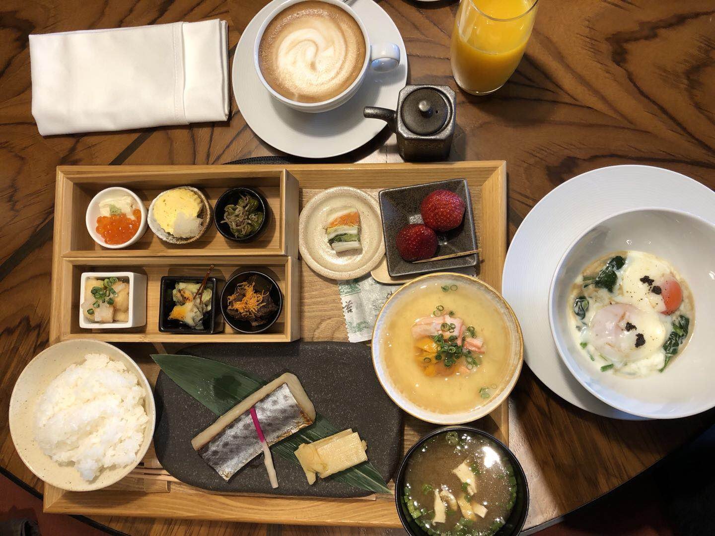 A Japanese breakfast set