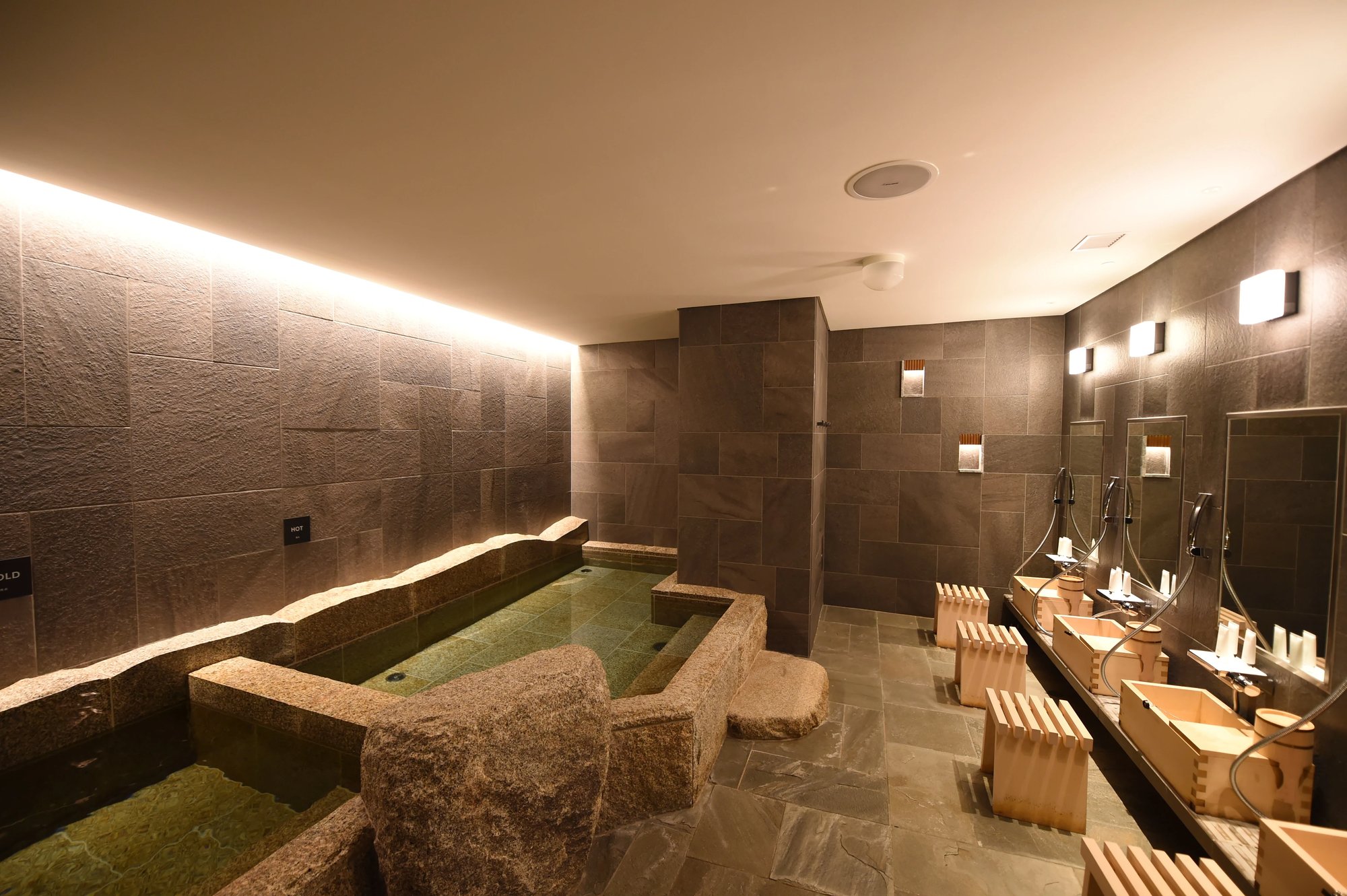 The stone bath in the spa