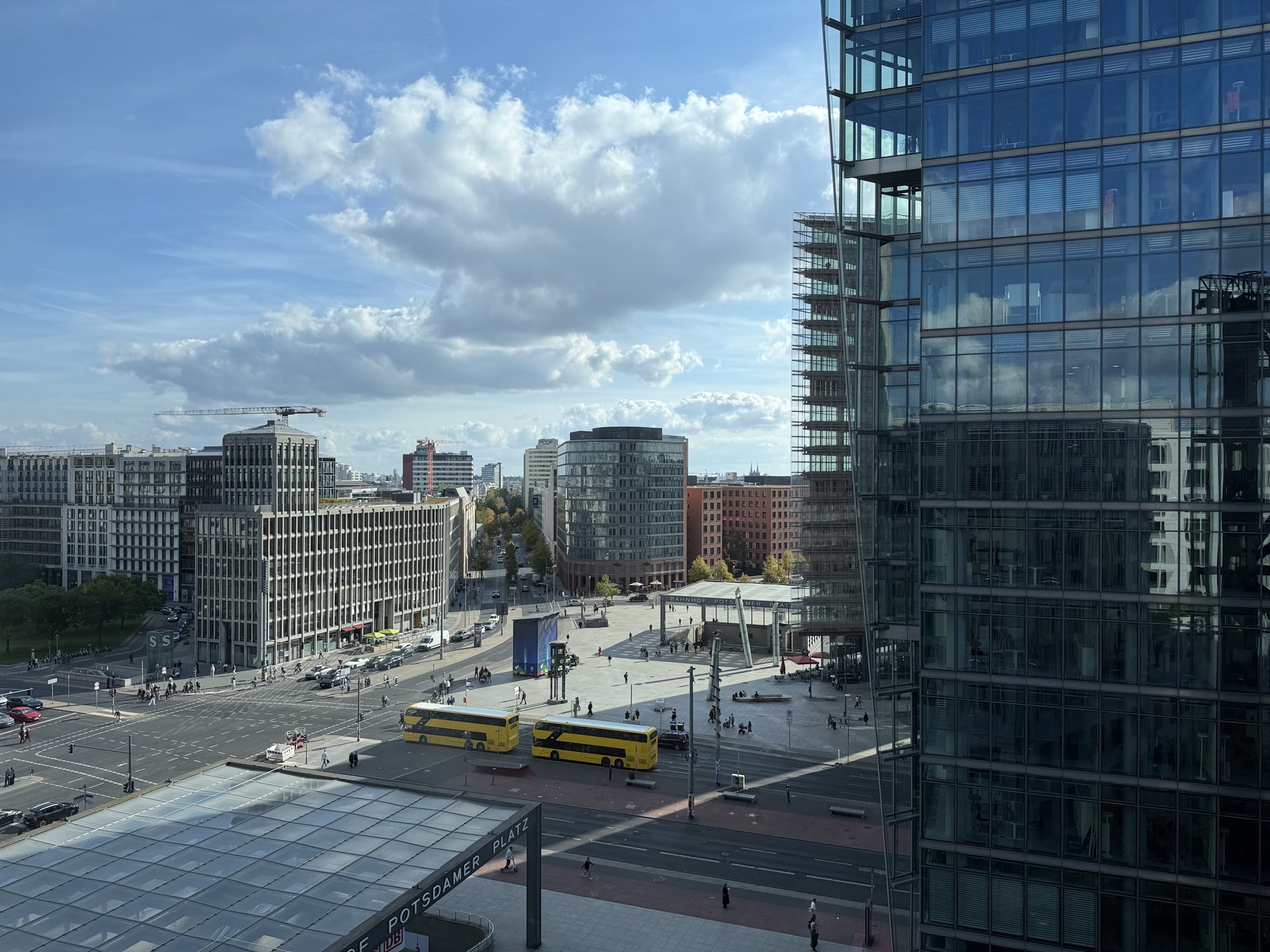 Daytime view over Potsdamer Platz